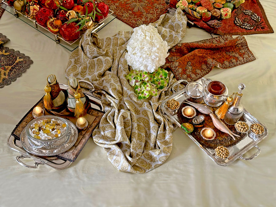 two delightful antique silver-plated trays 