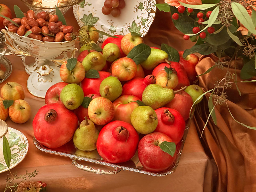 apples and homegrown pears