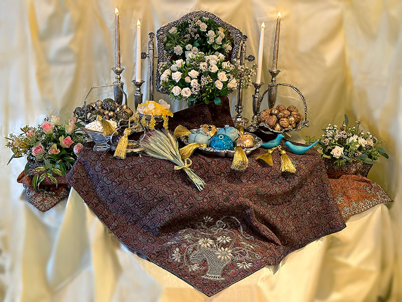 antique silver-plated mirror and candelabra with roses, eggs and nuts antique silver-plated mirror and candelabra with roses, eggs and nuts