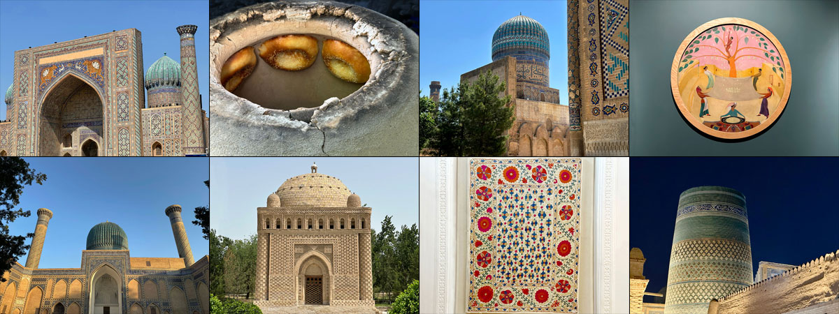 Uzbekistan visit collage